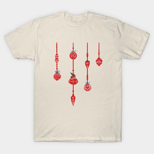 Scandinavian Ornaments T-Shirt by Visiali